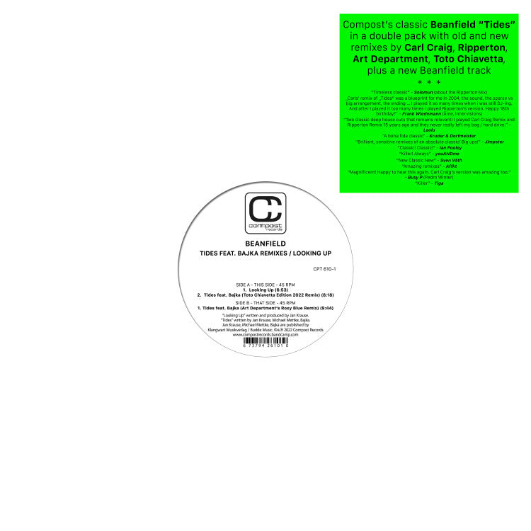 Music: Tides Remixes (Vinyl, CPT 610-1)