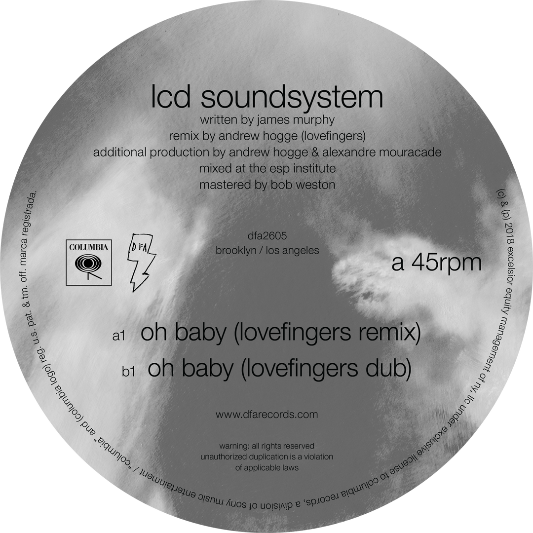Music: Oh Baby (Lovefingers Remix) (Vinyl, DFA2605)