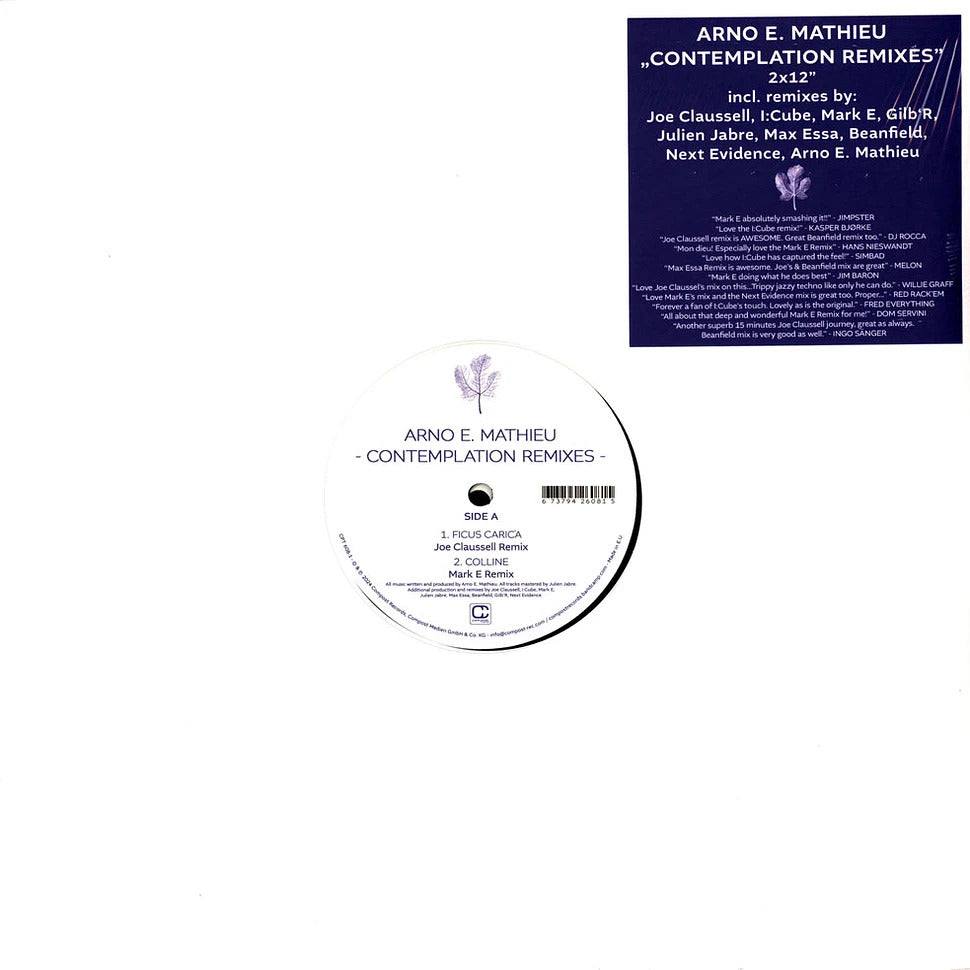 Music: Contemplation Remixes (Vinyl, CPT608-1)